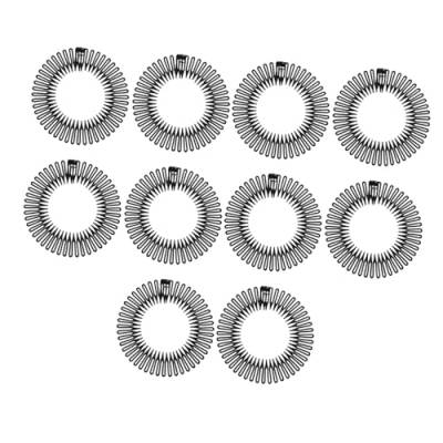 Housoutil 10st Vollständiger Runder Elastischer Kamm Stretch Kamm Kreisförmiges Stretchkamm-stirnband Stirnbandkamm Kreiskamm Aus Kunststoff Strecken Abs Haar Fräulein Runde Tischdecke von Housoutil