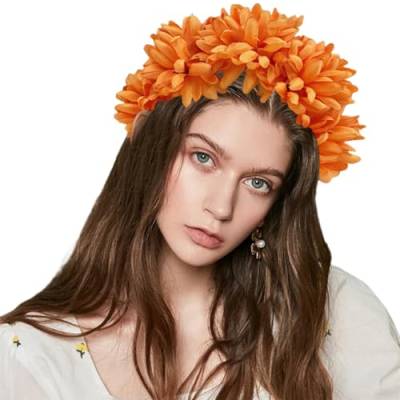 Elegante Stirnbänder Mit Weichem Stoff Blumen Kopfschmuck Mädchen Blumen Haarbänder Haarschmuck Für Hochzeit Party Cosplay Blumen Stirnbänder von Huaqgu