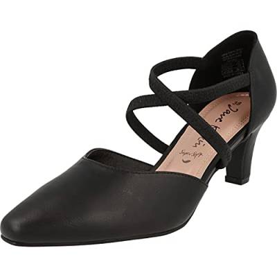 Jane Klain Damen Abendschuhe 224-790 Hochzeits Pumps mit Riemchen in 2 Farben (Schwarz, 38 EU, 38) von IDANA