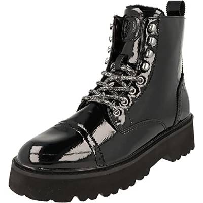 Jane Klain Damen Schuhe Freizeit Boots Stiefel 252-468 Schwarz Lack Reißverschluss (Numeric_38) von IDANA