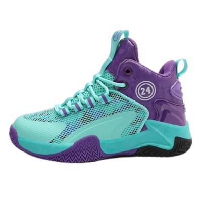 IFIKK Kinder-Basketballschuhe Jungen 2023 Sommer Mesh atmungsaktive Single-Mesh-Schuhe Kinder-Basketballschuhe Jugend Neue atmungsaktive Sportschuhe von IFIKK