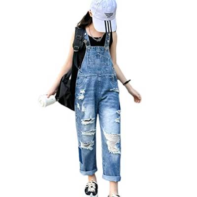 IFIKK Little Big Kid Lätzchen Overalls Blau Verstellbare Gürtel Denim Latzhose, Jeans Mädchen Kinder Latzhose von IFIKK