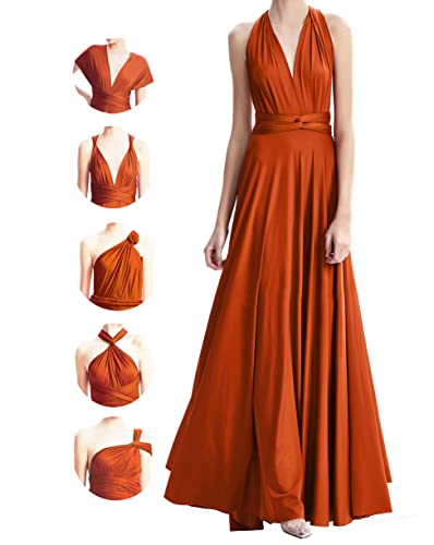 Formelles Kleid Infinity Abendkleid lang Hochzeit Gastkleid Brautjungfer wandelbar Wickel Abschlussball Maxi von INFIWING