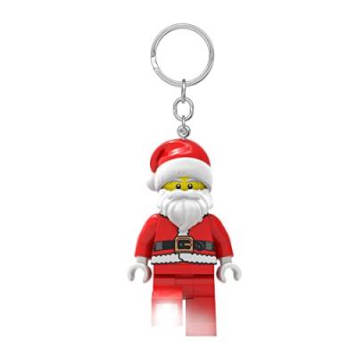 LEGO Iconic Santa Schlüsselanhänger LED-Taschenlampe Spielzeuge Geschenke für Kinder - 76 mm große Figur (KE189) - 2 CR2025 Batterien enthalten von IQ
