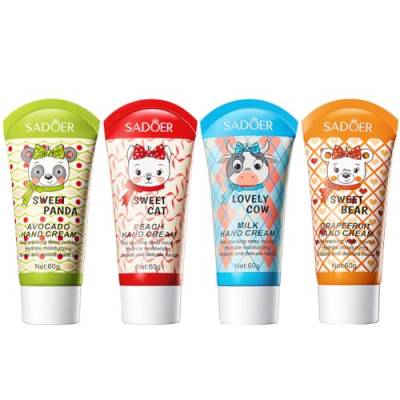 ISAKEN Handcreme Set, 4 Stück Parfümierte Feuchtigkeitsspendend Handcreme Fußcreme, Geschenkset für Frauen Männer, Körpercreme Geschenkset für Muttertag Weihnachten Geburtstagsgeschenke von ISAKEN