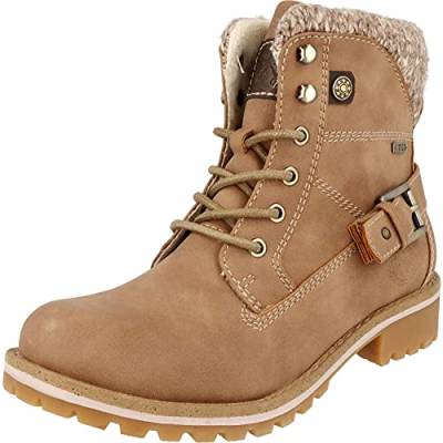 Idana Jane Klain Damen Schuhe Boots Tex Stiefel 252-353 Winter gefüttert in 3 Farben (Lt.Brown, numeric_38) von Idana