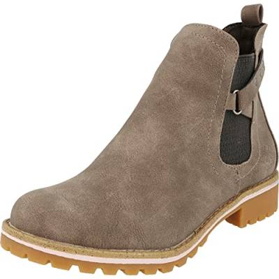 Jane Klain 254-449 Damen Schuhe Chelsea Boots Stiefel Reißverschluss in 2 Farben (Grey, numeric_38) von Idana