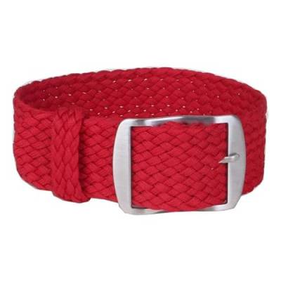 InOmak Nylon Uhrengurt 16-22mm NATO Watch Band Armband, Rot, 20mm von InOmak