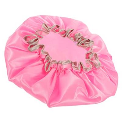 Ipetboom Dusche wasserdichte duschhaube swim cap women saunaofen gelockte Haarhaube zum Schlafen Hijab aus Satin Haarhaube aus Seide Haarkappe Duschhauben für langes Haar Saunahut von Ipetboom