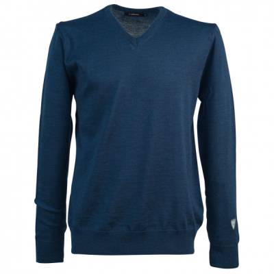 Ivanhoe of Sweden - Cashwool V-Neck Male - Merinopullover Gr L;M;XL;XXL blau/schwarz;grau/oliv von Ivanhoe of Sweden