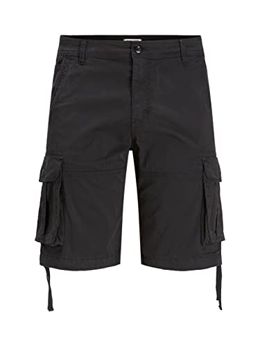 JACK & JONES PLUS Men's JPSTZEUS JJCARGO Shorts AMA SN PS Cargoshorts, Black, 44 von JACK & JONES