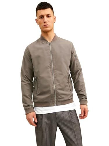 JACK & JONES Herren Leichte Bomber Jacke Basic College Übergangs Blouson Stretch ohne Kapuze JJERUSH von JACK & JONES