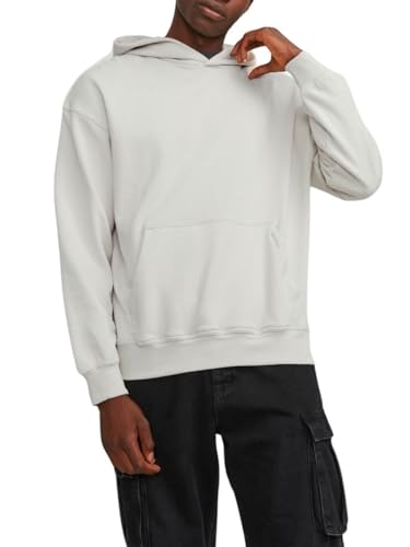 JACK&JONES Herren JCOCOLLECTIVE Sweat Hood NOOS Hoodie, Moonbeam, Large von JACK & JONES