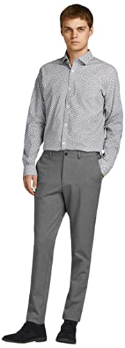 JACK & JONES Mens Jprjack Travel Trouser Noos Anzughose, Light Grey Melange, 48 von JACK & JONES