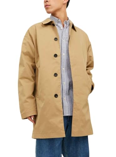 Jack & Jones Herren JJECREASE MAC Coat NOOS Trenchcoat, Kelp, S von JACK & JONES