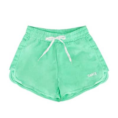 Sportshorts für Damen, kurze Shorts, Baumwolle, mit Kordelzug, bequem, atmungsaktiv für Zuhause, Casual Jogging Yoga und Fitness (Cod. 7800), Aquamarin 7812, S von JOPHY & CO.