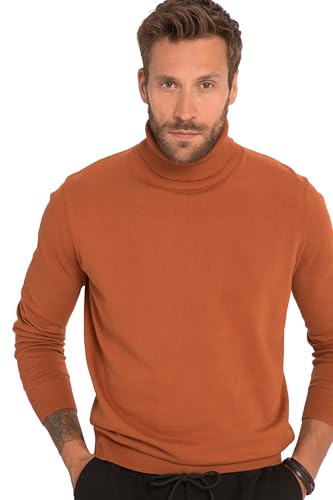 JP 1880 Herren große Größen Übergrößen Menswear L-8XL Rollkragenpullover, Feinstrick rostorange 7XL 820776679-7XL von JP 1880