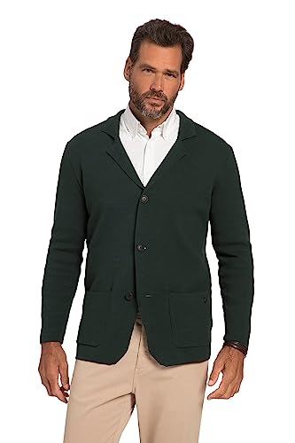 JP 1880 Herren große Größen Übergrößen Menswear L-8XL Stricksakko, FLEXNAMIC®, Milano-Strick, Reverskragen, bis 8 XL tannengrün 3XL 782666137-3XL von JP 1880