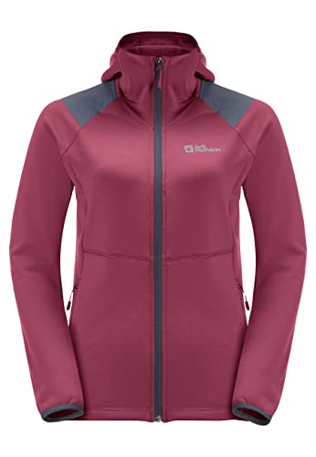 Jack Wolfskin Damen Kolbenberg Fleecejacke, Sangria Red, L von Jack Wolfskin