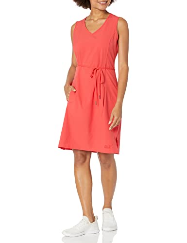 Jack Wolfskin Damen Tioga Road Kleid Rock, Tulpe, Rot, Medium von Jack Wolfskin