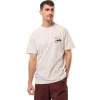 Jack Wolfskin Discover T-Shirt Men Herren T-shirt aus Bio-Baumwolle S sea shell sea shell von Jack Wolfskin