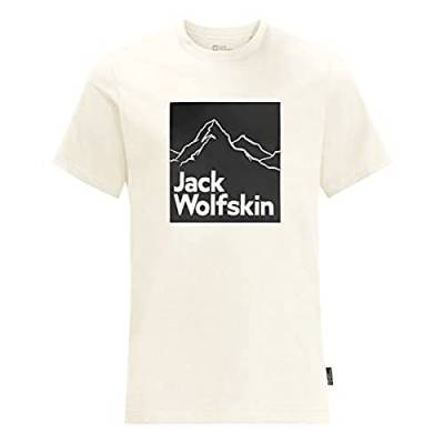 Jack Wolfskin Herren Brand T-Shirt, Egret, M von Jack Wolfskin