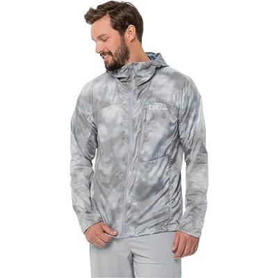 Jack Wolfskin Herren Prelight Windbreaker Jacke, Silver Grey All Over, L von Jack Wolfskin