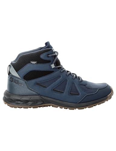 Jack Wolfskin Herren Woodland 2 Texapore MID M Wanderschuh, Night Blue, 45.5 EU von Jack Wolfskin