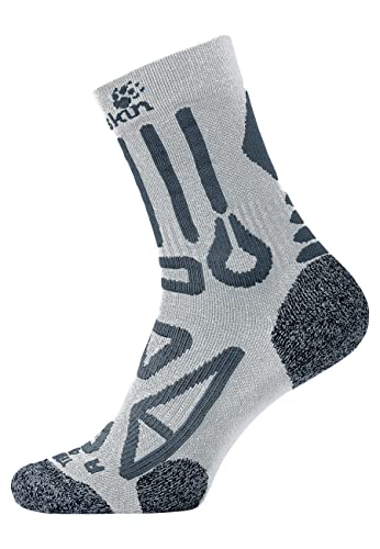 Jack Wolfskin Uni Trekking Pro Classic Cut Unisex Socken, Grey Haze, 47-49 von Jack Wolfskin