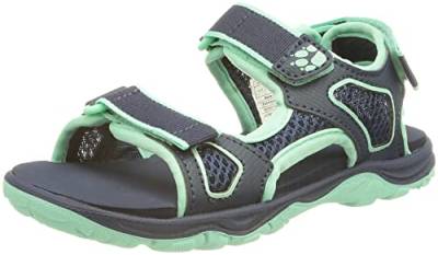 Jack Wolfskin Unisex Taraco Beach K Sandale, Blue/Green, 35 EU von Jack Wolfskin