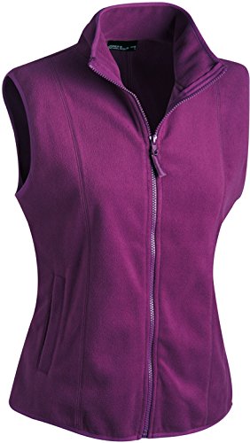 Girly Microfleece Weste - Farbe: Purple - Größe: XL von James & Nicholson