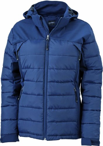 J&N - Damen Outdoor Hybrid-Jacke (JN1049), Marine, Gr. XXL von James & Nicholson