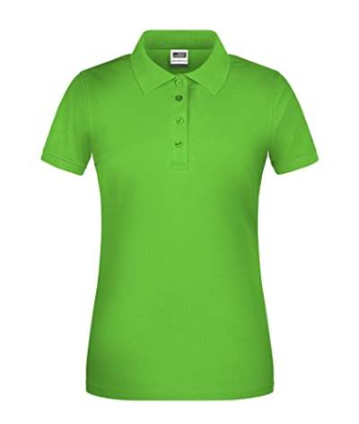 James & Nicholson Damen Bio Workwear Polo - Leicht tailliertes Poloshirt für Beruf & Freizeit | Farbe: Lime-Green | Grösse: 3XL von James & Nicholson