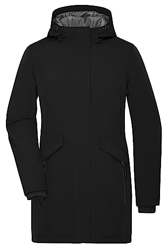 James & Nicholson Damen Business Parka - Wattierter Parka für Business- oder Freizeit-Trips | Farbe: black | Grösse: M von James & Nicholson