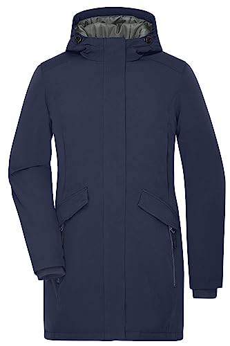 James & Nicholson Damen Business Parka - Wattierter Parka für Business- oder Freizeit-Trips | Farbe: navy | Grösse: M von James & Nicholson