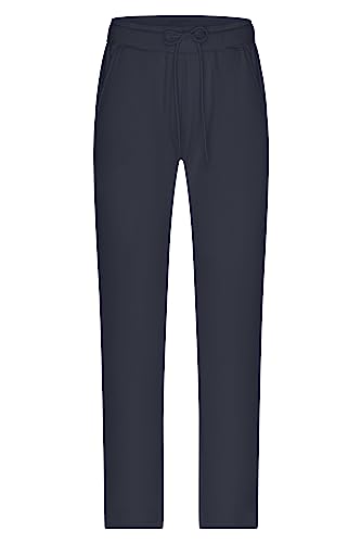 James & Nicholson Damen Lounge Hose - Angesagte Sweat-Hose aus Bio-Baumwolle mit elastischem Bund und Kordel | Farbe: Navy | Grösse: S von James & Nicholson