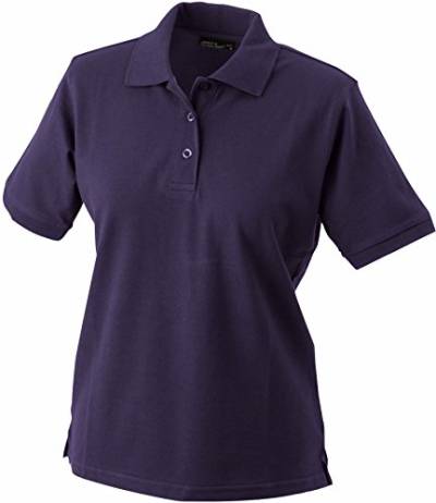 James & Nicholson Damen Ladies' Polo Poloshirt, Rot (rot aubergine), Large von James & Nicholson