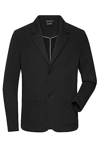 James & Nicholson Herren Business Blazer - Klassischer Sweatblazer in angenehmer French-Terry Qualität | Farbe: Black | Grösse: M von James & Nicholson