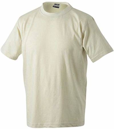 James & Nicholson Herren Round-T-Heavy T-Shirt, Beige (Stone), Small von James & Nicholson