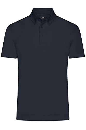 James & Nicholson Klassisches Herren Polohemd - Polohemd mit Button-Down-Kragen | Farbe: Navy | Grösse: 3XL von James & Nicholson