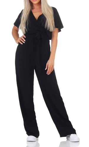 JdY Damen Jumpsuit JDYSTARR LIFE S/S JUMPSUIT WVN DIA (schwarz, M) von JdY