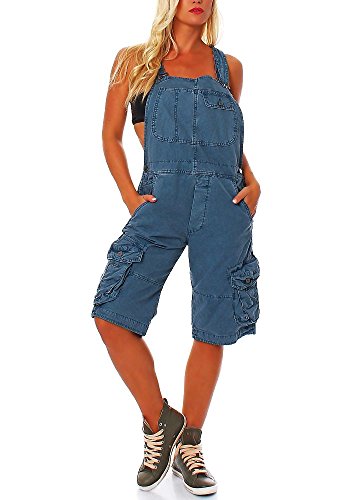 Jet Lag Damen Overall Shorts blue denim M von Jet Lag