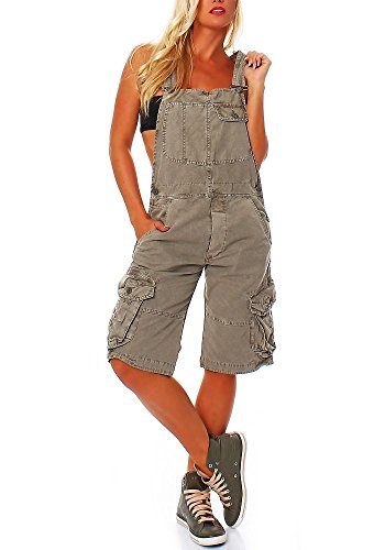 Jet Lag Damen Overall Shorts cement XXL von Jet Lag