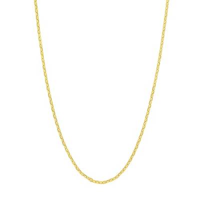 JewelryWeb 14 Karat Ankerkette in Weißgold Gelbgold Länge wählbar 41 46 51 56 61 und 0,95 mm 1,25 mm, Gelbgold von JewelryWeb