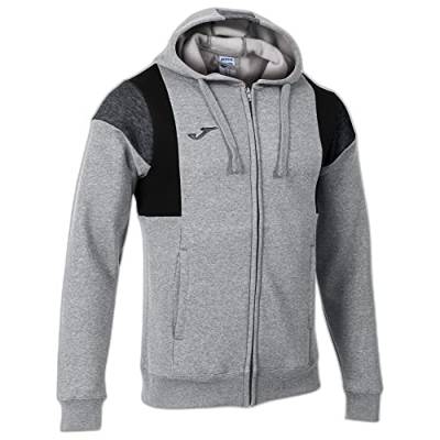 Joma Unisex Komfort Kapuze Iii Grau Melange Jacke, XS von Joma