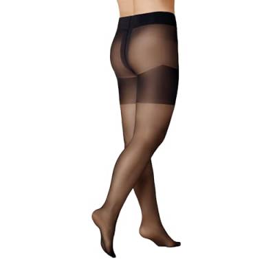 KUNERT Damen Fresh Up Curvy 20 klimaregulierend Strumpfhose, 20 DEN, Black, 60/62 von KUNERT