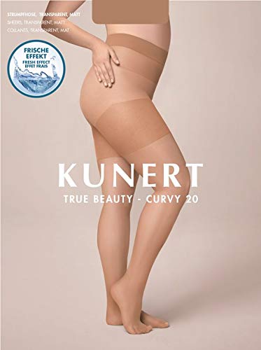 KUNERT Damen Strumpfhose Fresh Up Curvy 20 klimaregulierend 20 DEN Marine 0880 48/50 von KUNERT