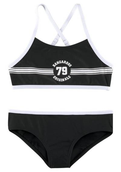 KangaROOS Bustier-Bikini Sporty mit sportlichem Frontdruck von KangaROOS