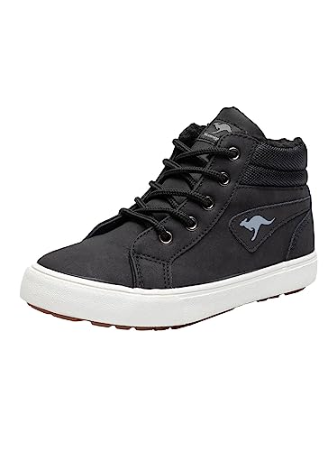 KangaROOS Jungen Kavu I Sneaker, Jet Black White, 35 EU von KangaROOS