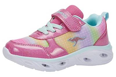 KangaROOS Jungen Mädchen K-sl Rise Ev Sneaker, Daisy Pink Mint, 33 EU von KangaROOS